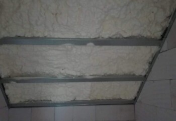 Izolace střechy, sádrokartonový záklop